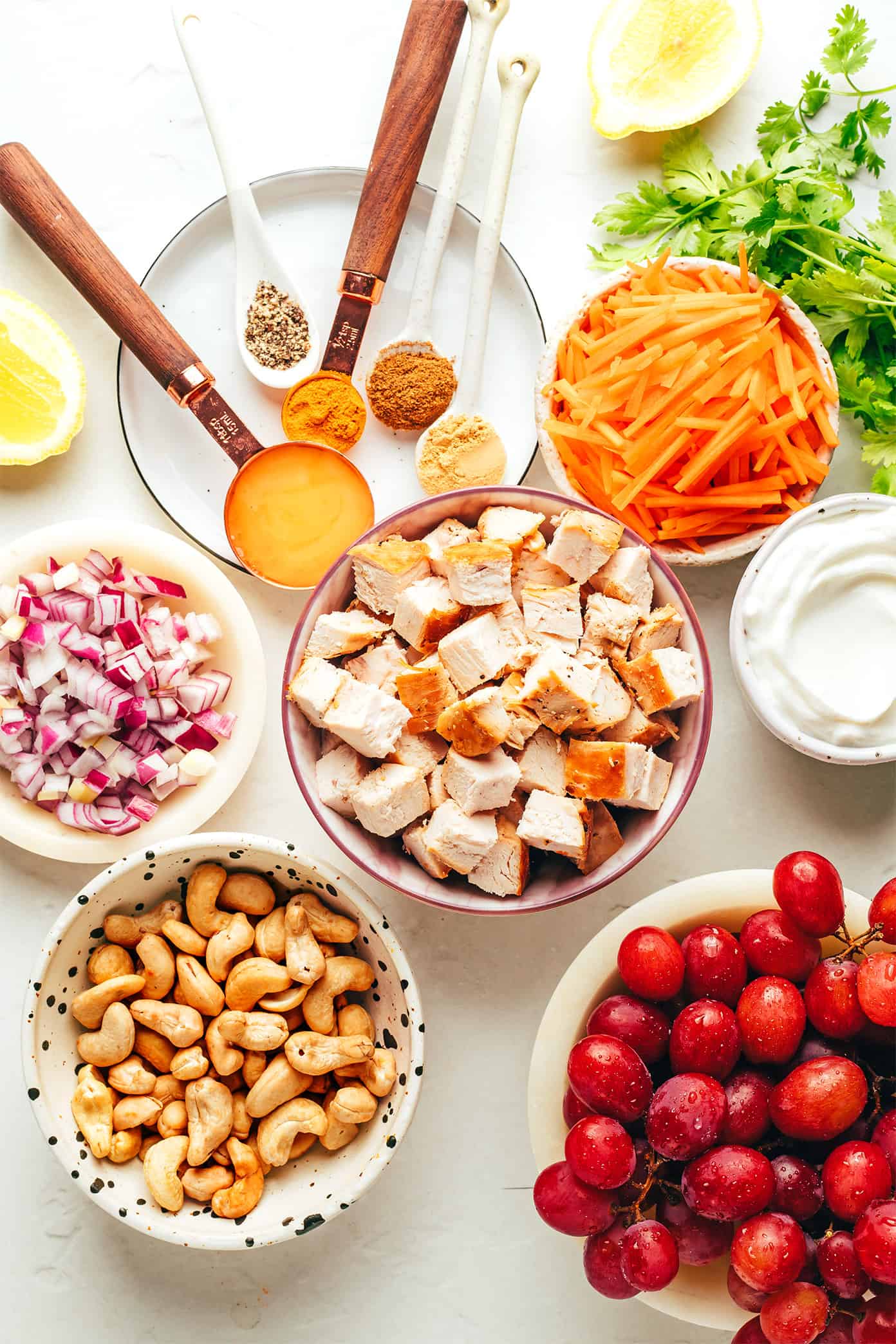 Curry chicken salad ingredients