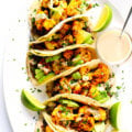 Roasted Cauliflower and Black Bean Vegetarian Tacos Recipe