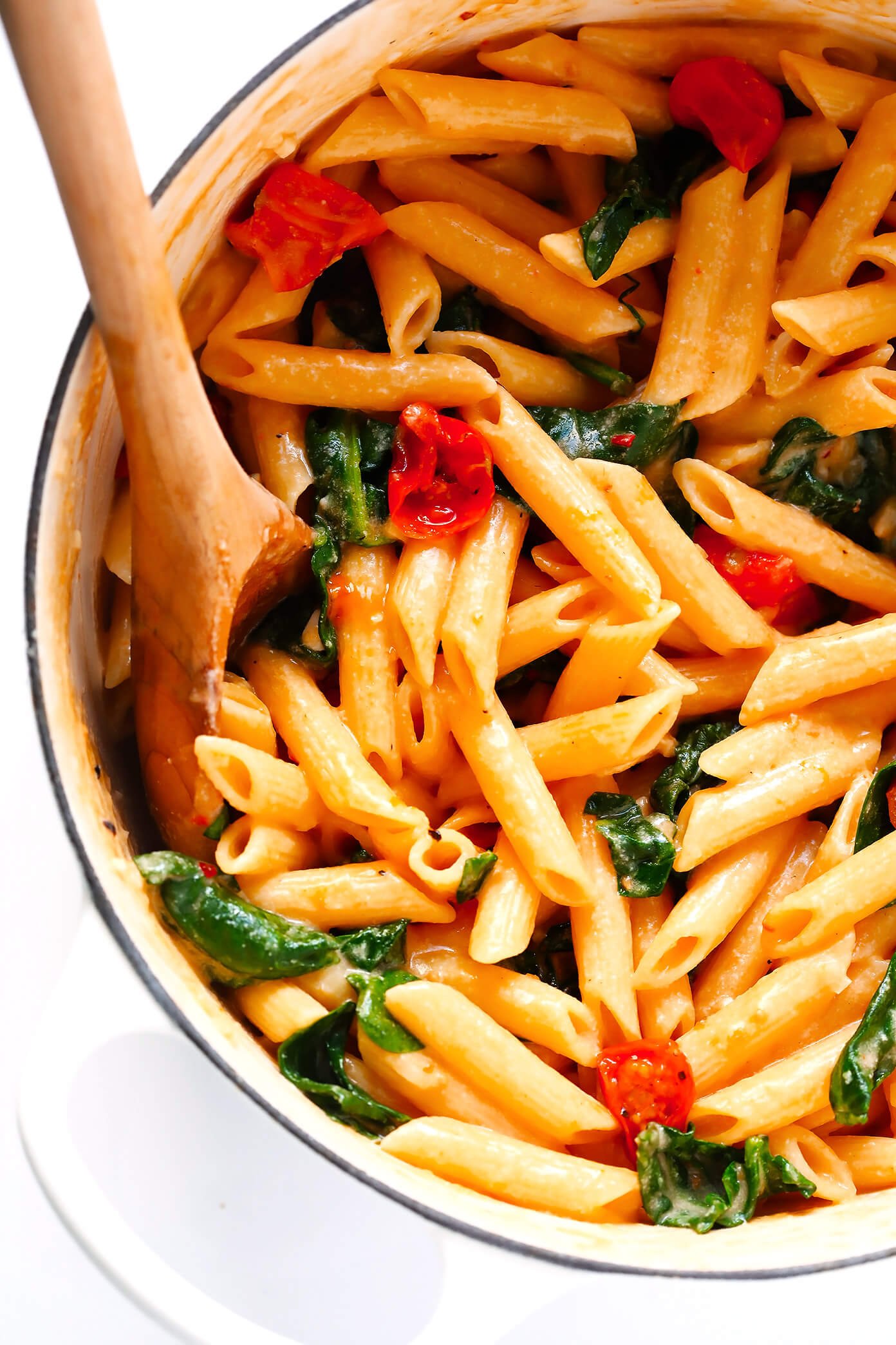 Creamy Rosé Pasta with Roasted Tomatoes - Gimme Some Oven