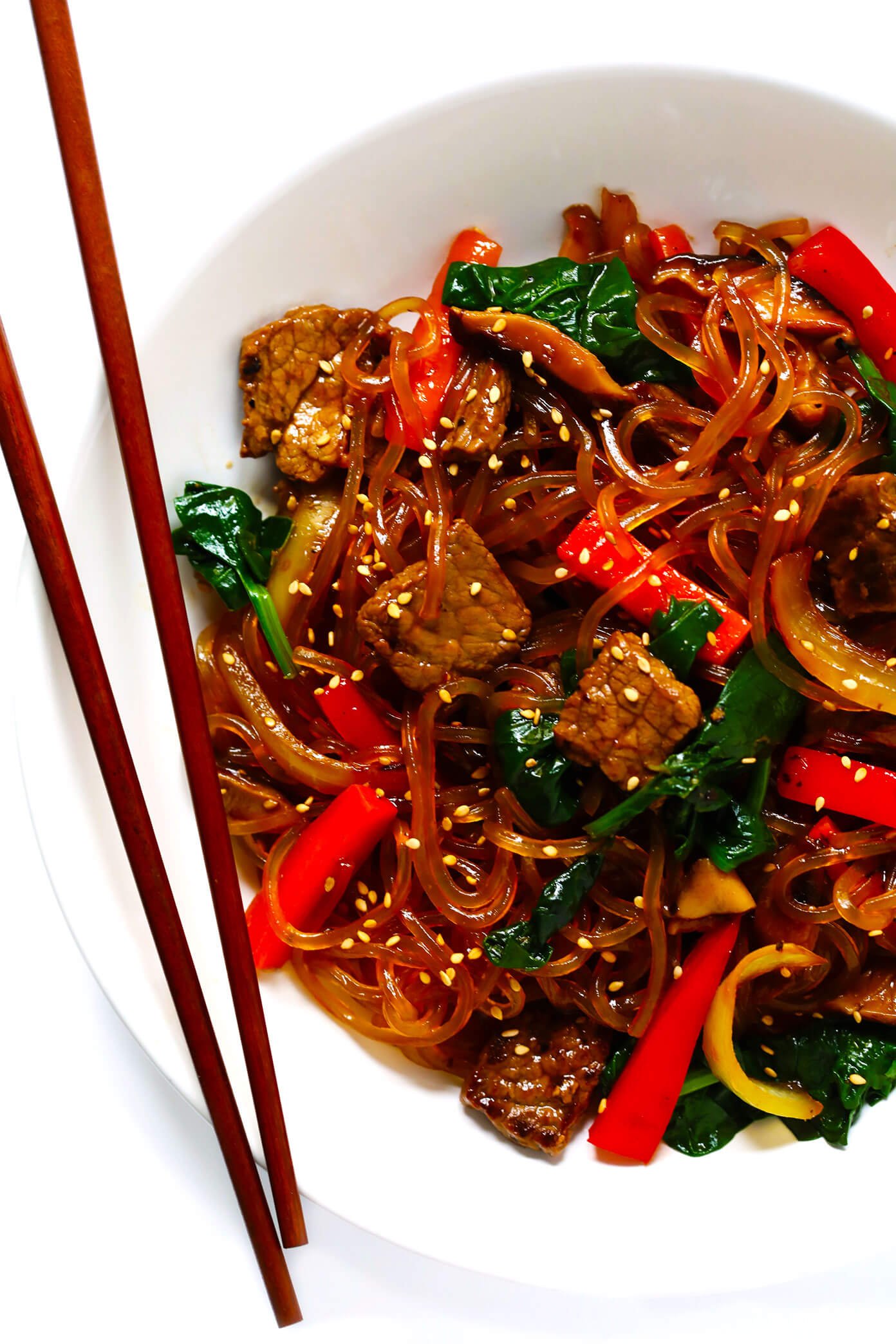 Japchae Korean Noodle Stir Fry