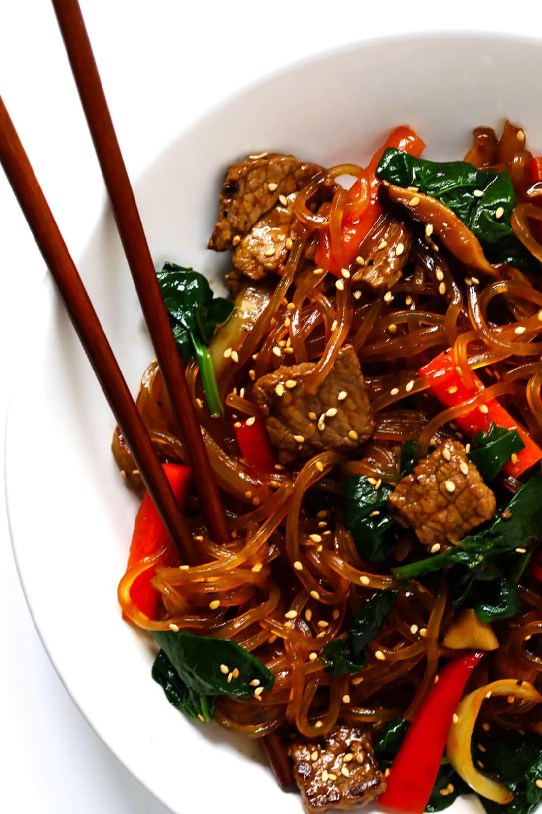 JAPCHAE (KOREAN NOODLE STIR-FRY) - Food Wishes
