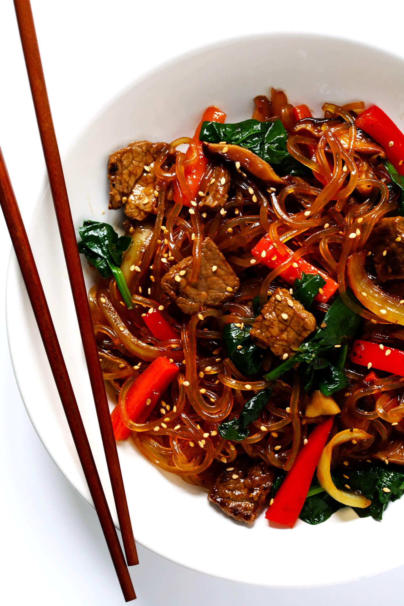 Japchae (Korean Noodle Stir-Fry)