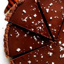 The Most Amazing Salted Dark Chocolate Tart-image