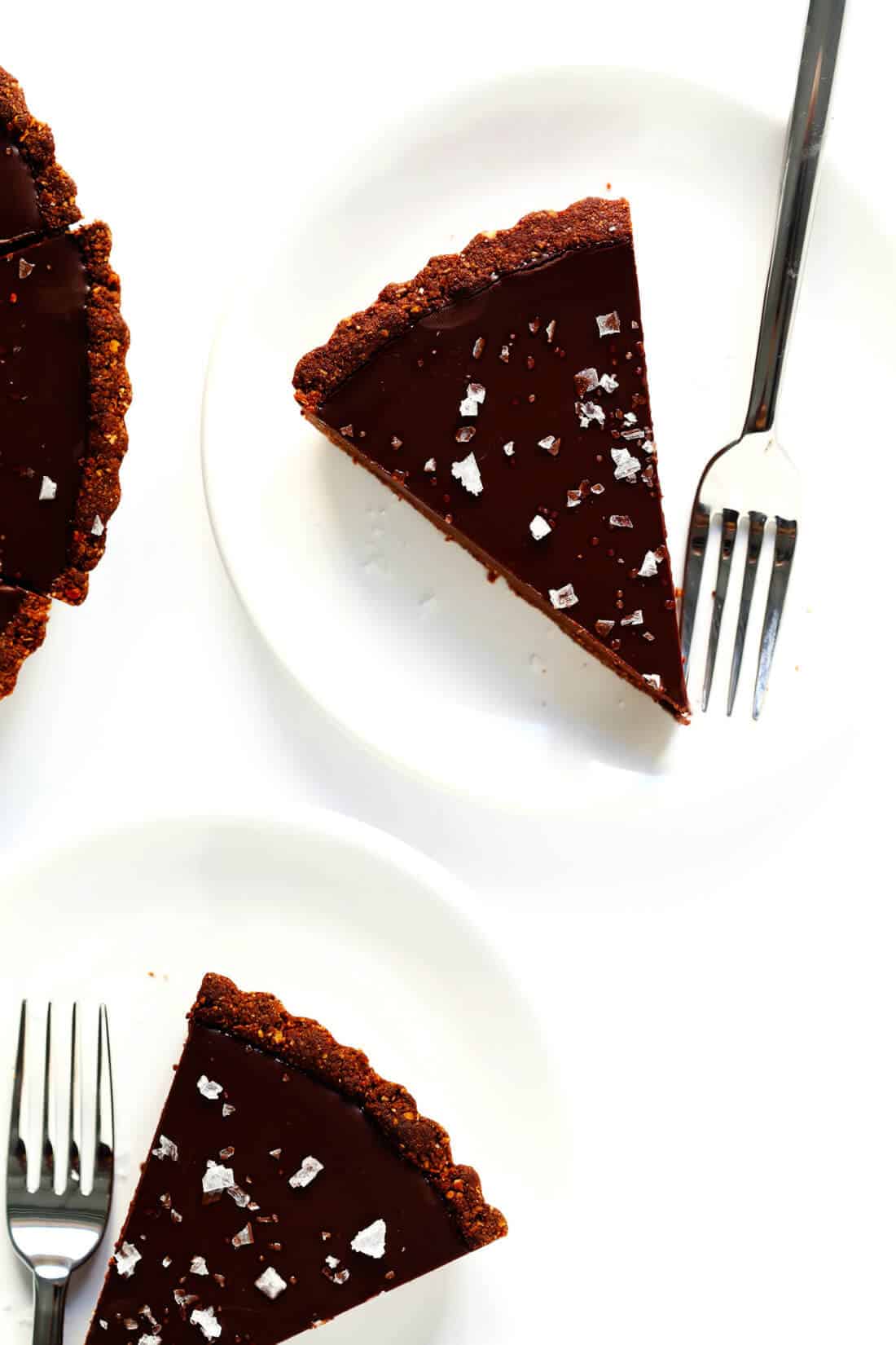The Most Amazing Salted Dark Chocolate Tart Gimme Some Oven