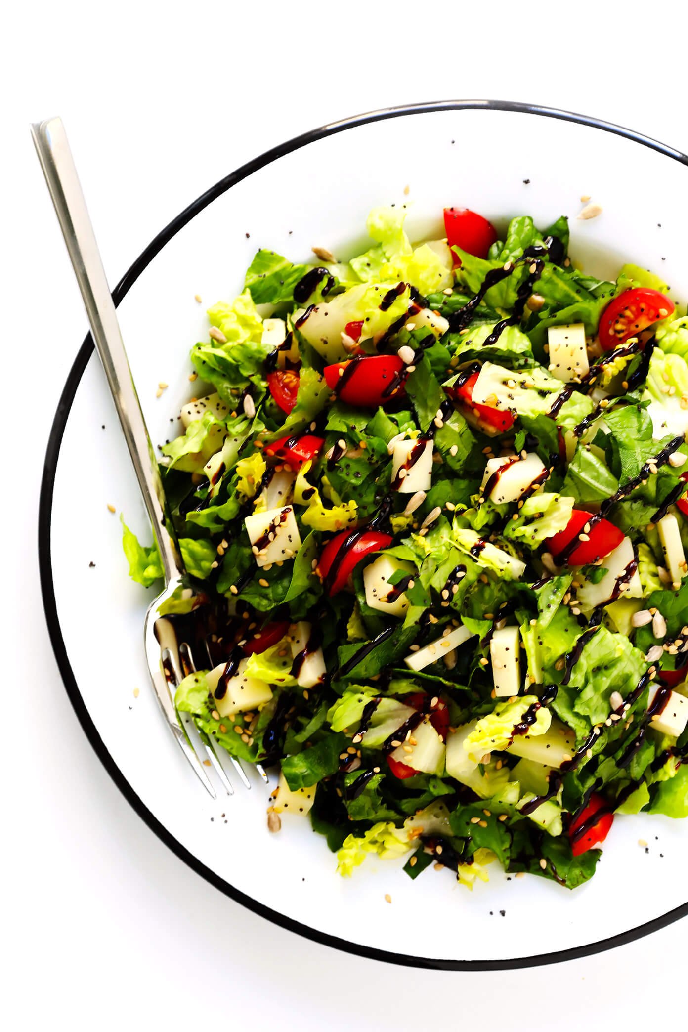 Unforgettable Italian Chopped Salad with Balsamic Glaze