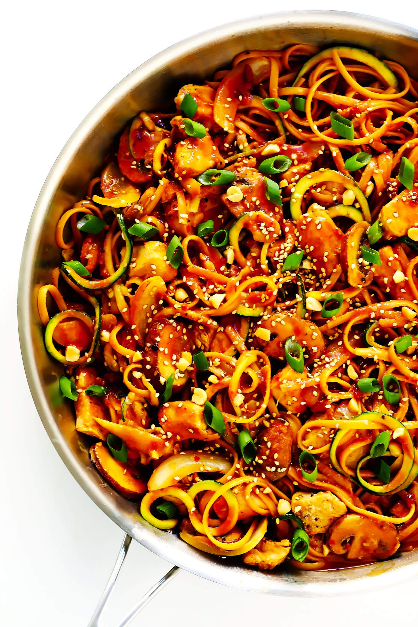 Slow cooker kung pao chicken noodles recipe