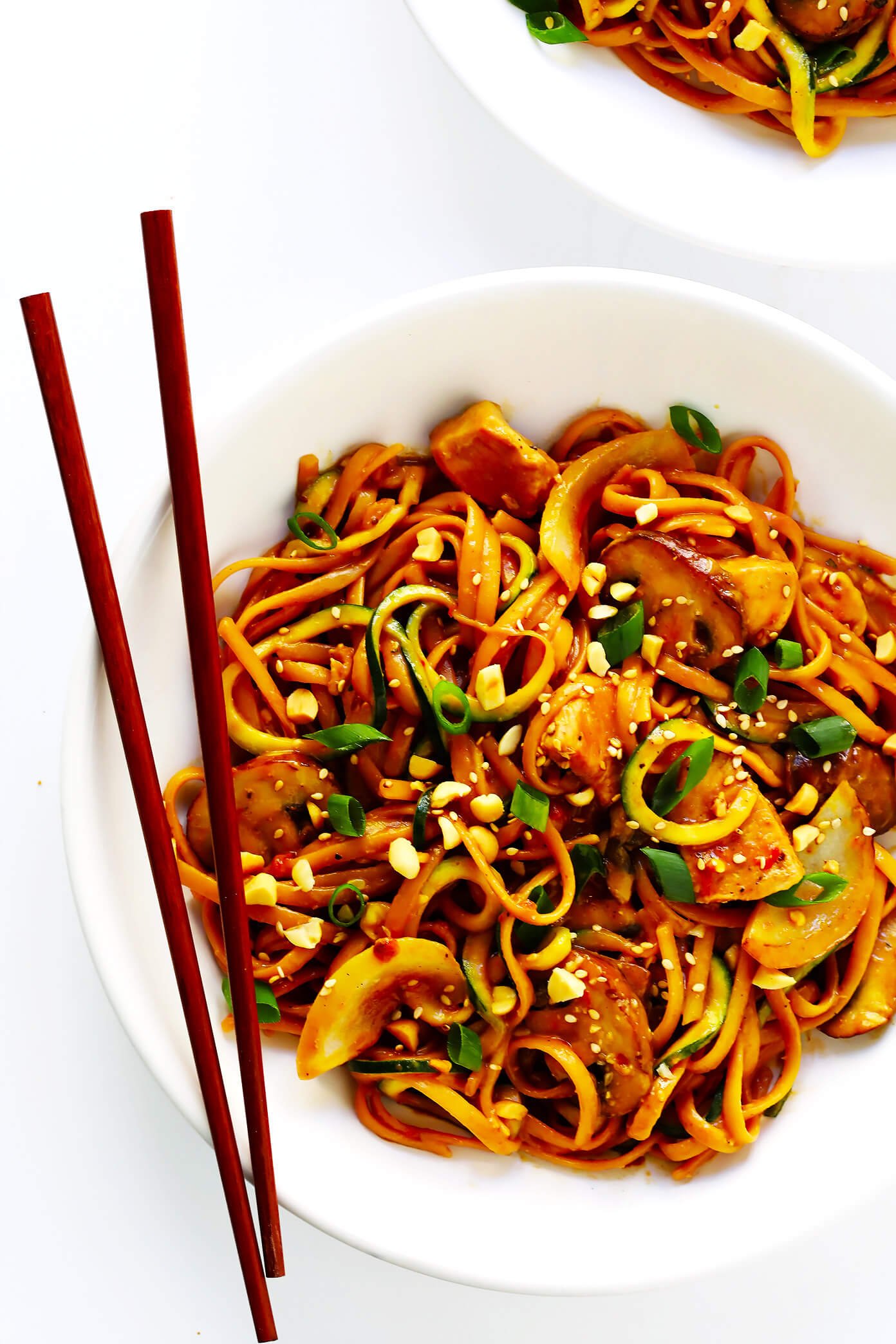 Kung Pao Chicken Noodle Stir-Fry recipe