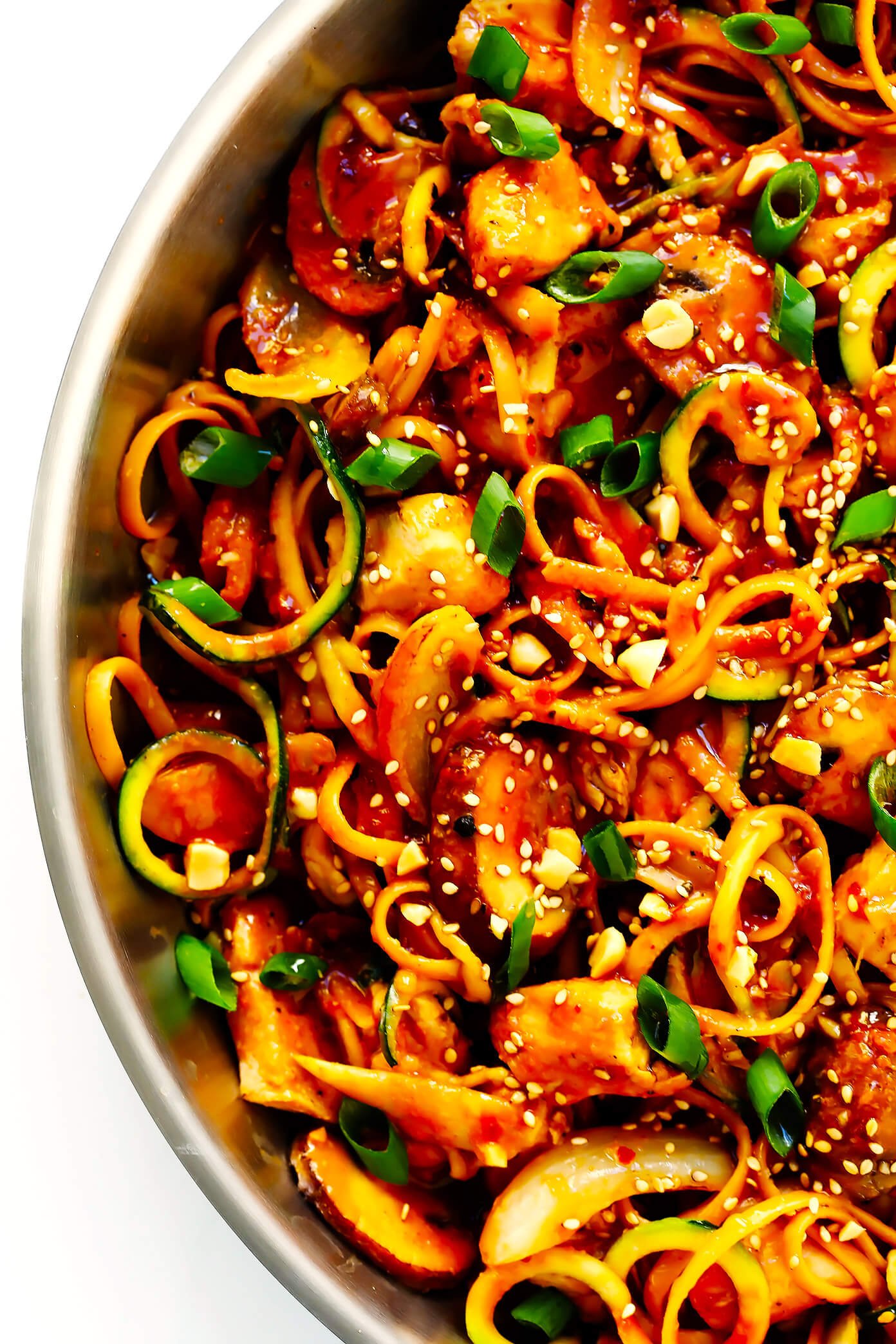 Slow cooker kung pao chicken noodles recipe