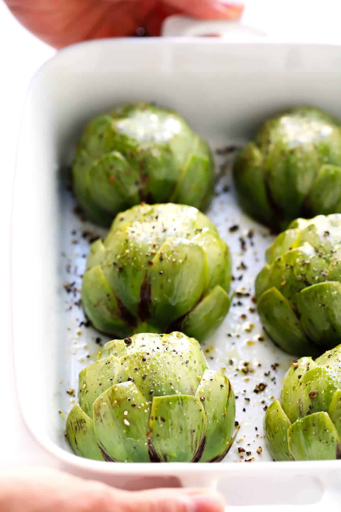 The Most Amazing Roasted Artichokes Gimme Some Oven