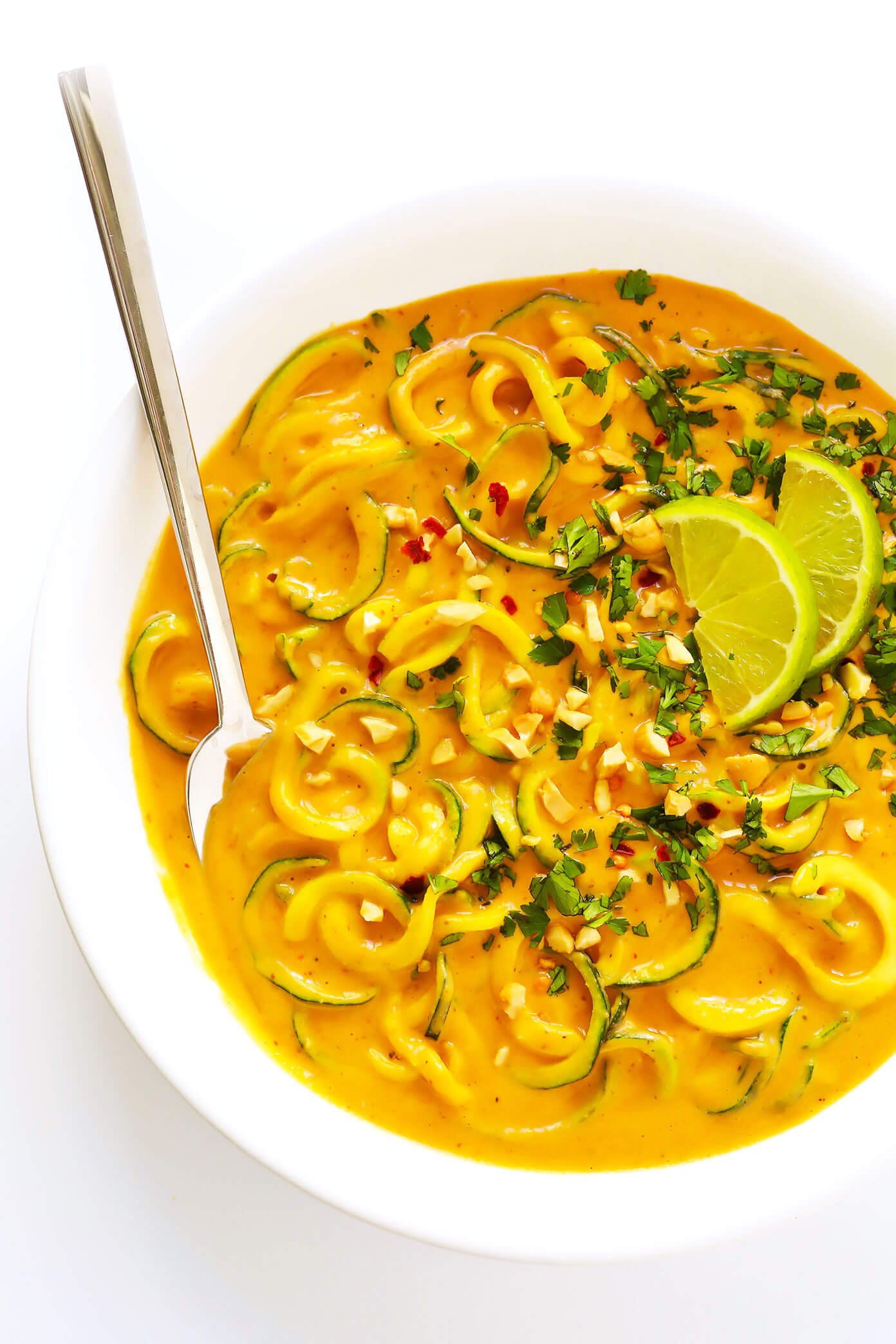 Curried Satay Veggie Bowls with Zoodles