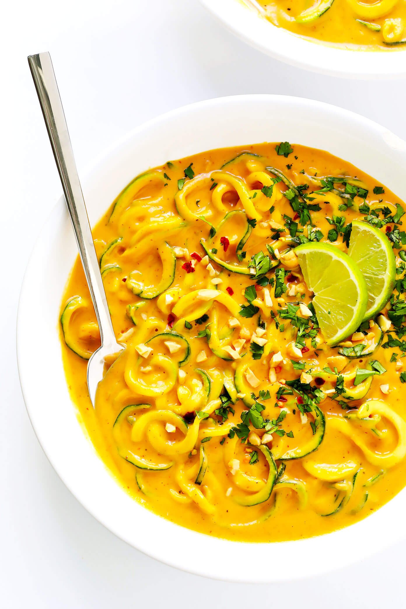 Curried Satay Veggie Bowls with Zoodles