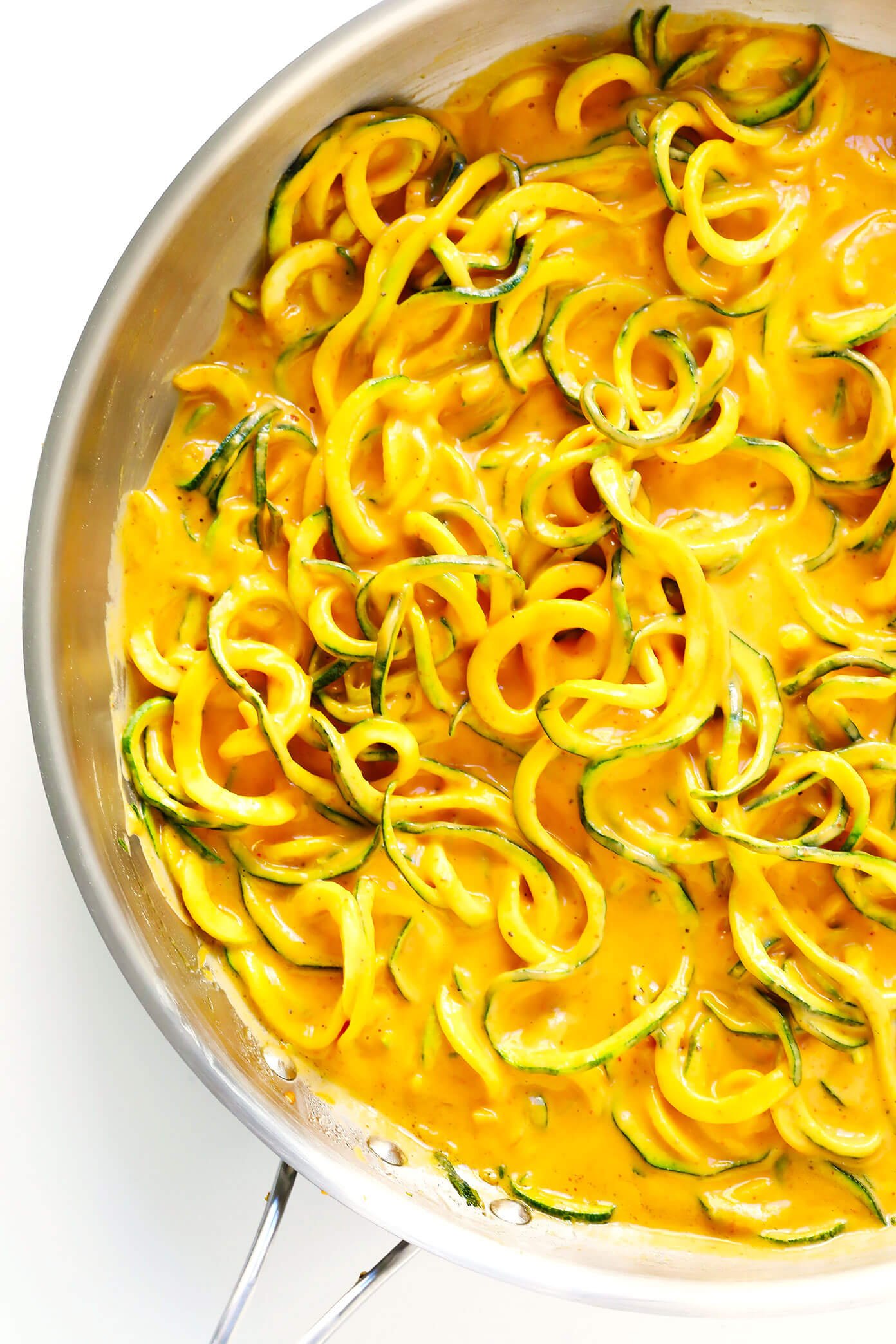 Zoodles in Red Curry Sauce