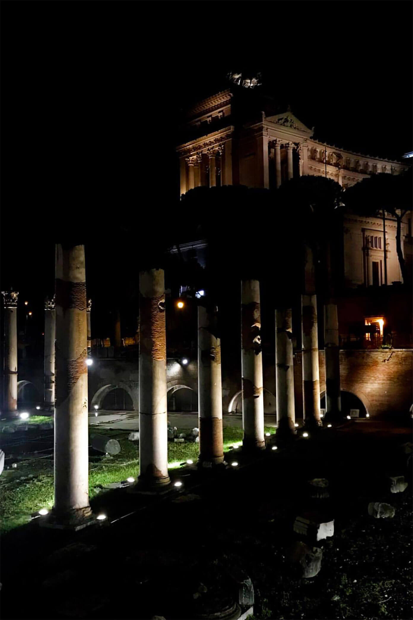 Roman Forum at Night