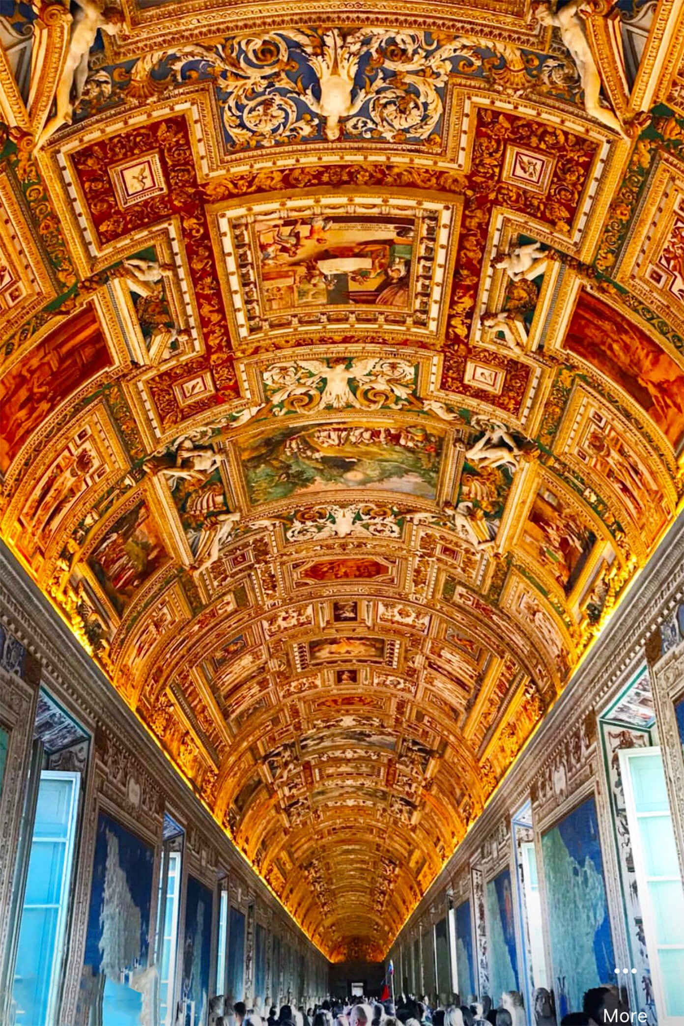 Vatican Museum Ceiling in Rome