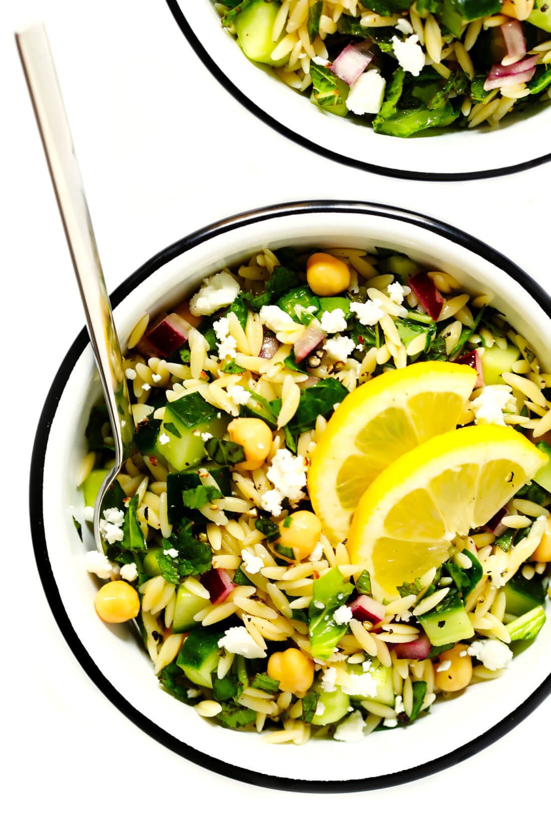 Lemon Orzo Pasta Salad