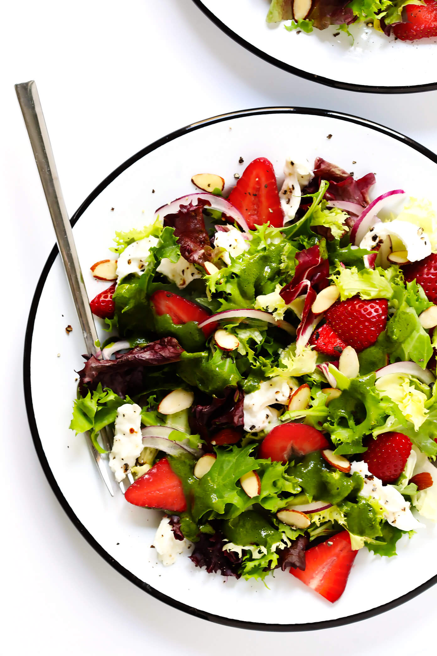 Summer Strawberry Burrata Salad with Italian Vinaigrette