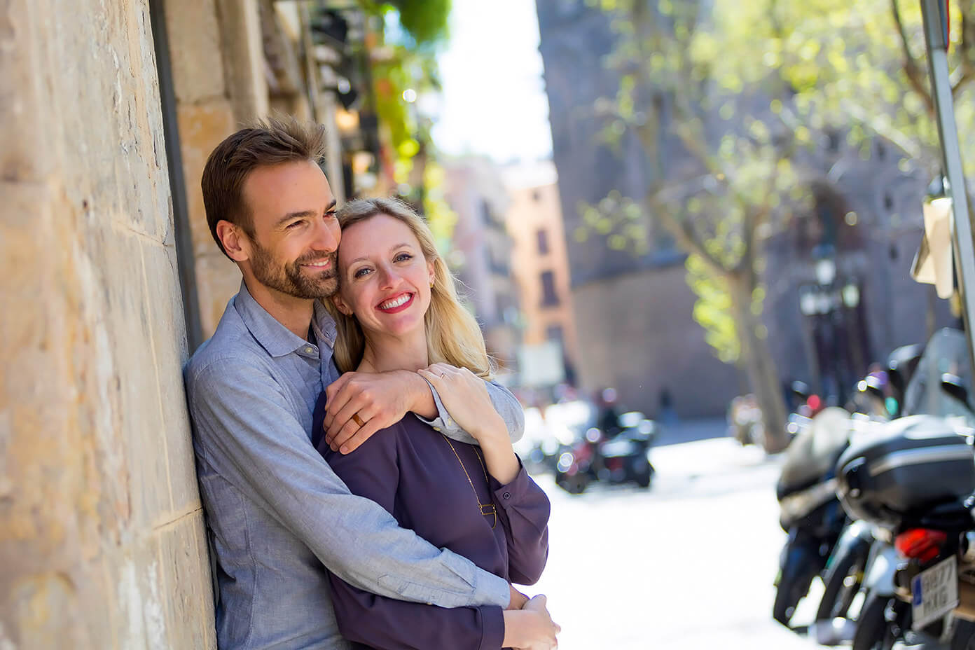 Barclay and Ali Martin in Barcelona