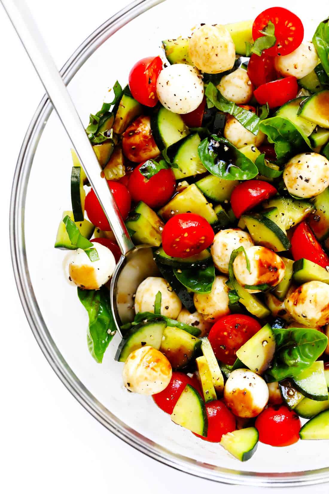 Cucumber Caprese Salad (or Pasta Salad!) Gimme Some Oven