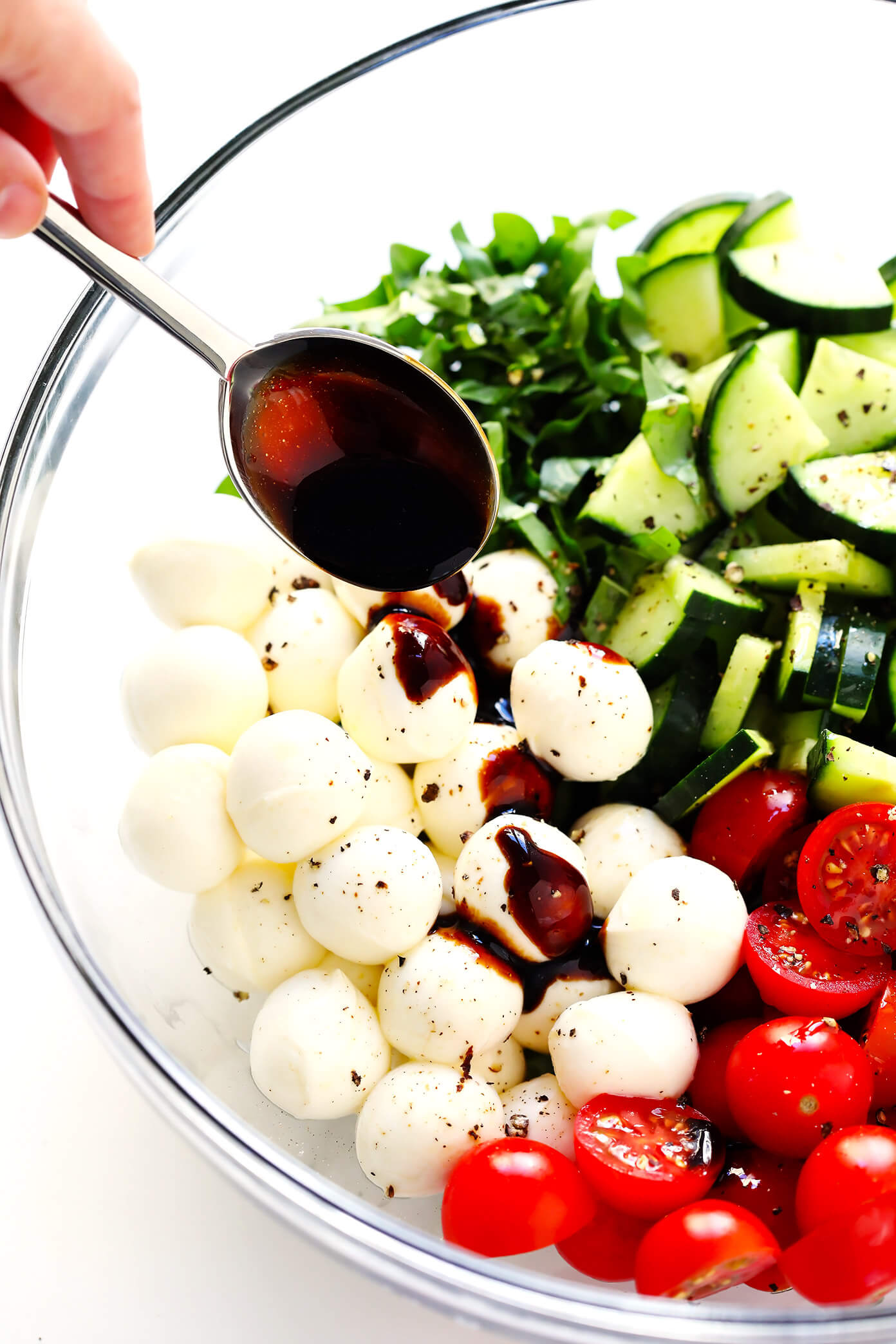 How To Make A Caprese Salad With Cucumber