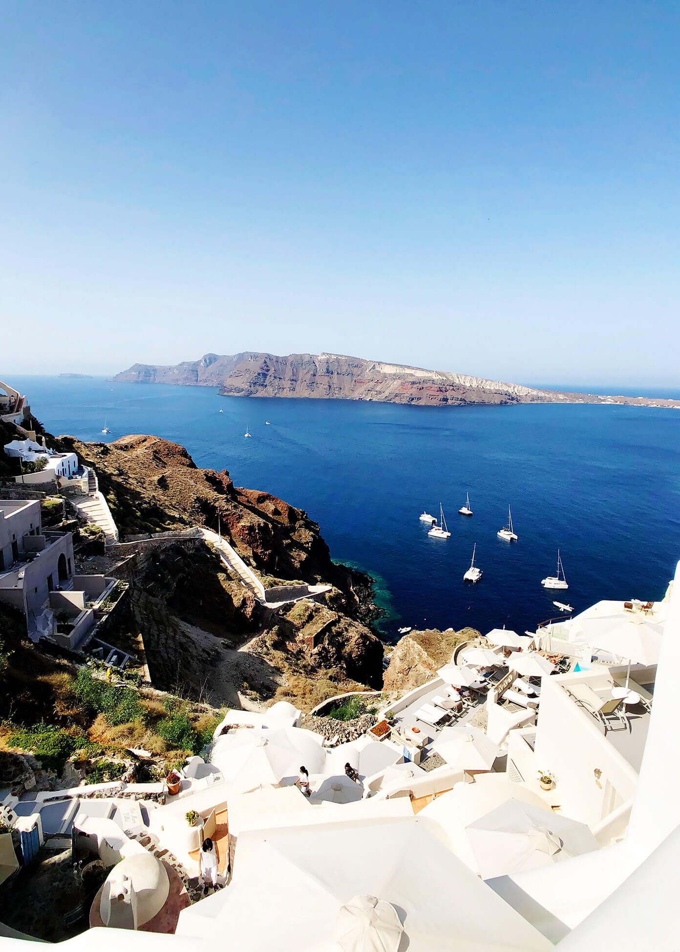 Ammoudi Bay in Oia Santorini Greece