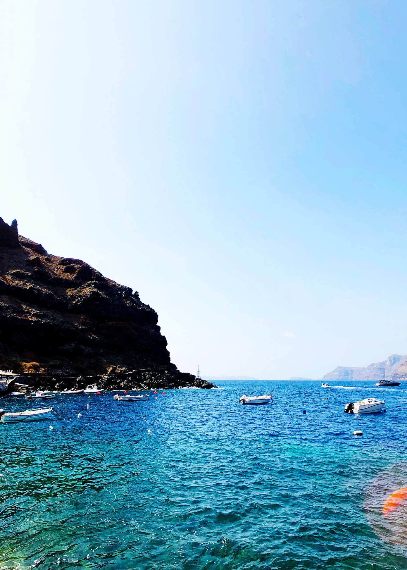 Ammoudi Bay Ocean Views in Oia Santorini Greece