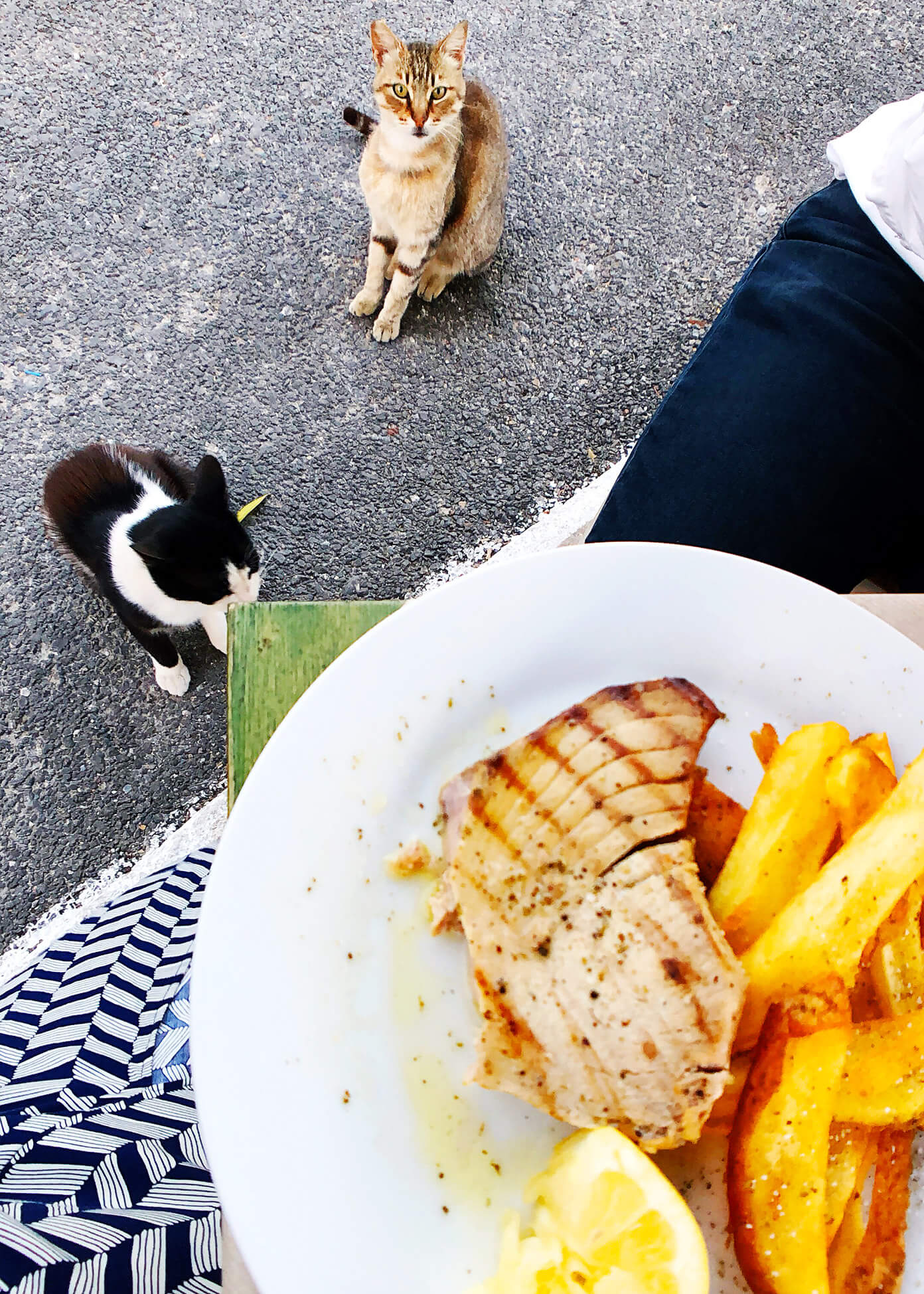 Dinner in Folegandros, Greece