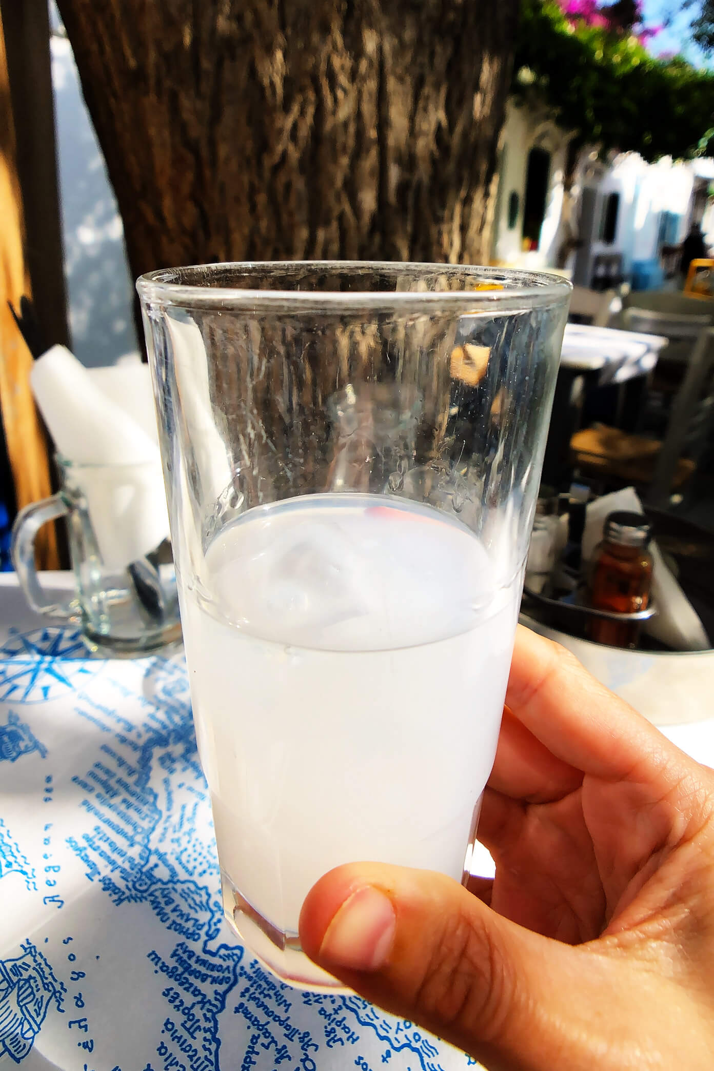 Greek Digestif in Folegandros, Greece