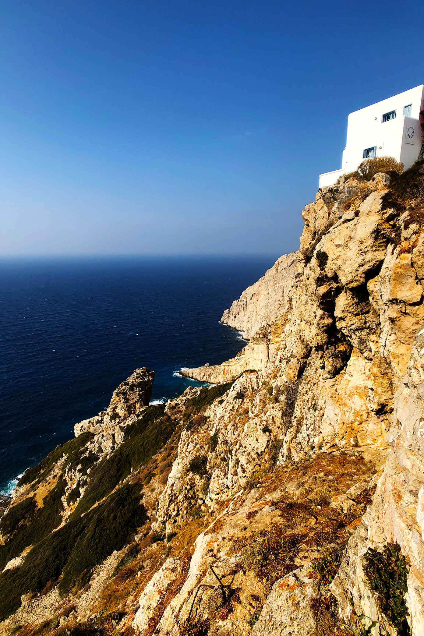 Cliffs in Folegandros, Greece