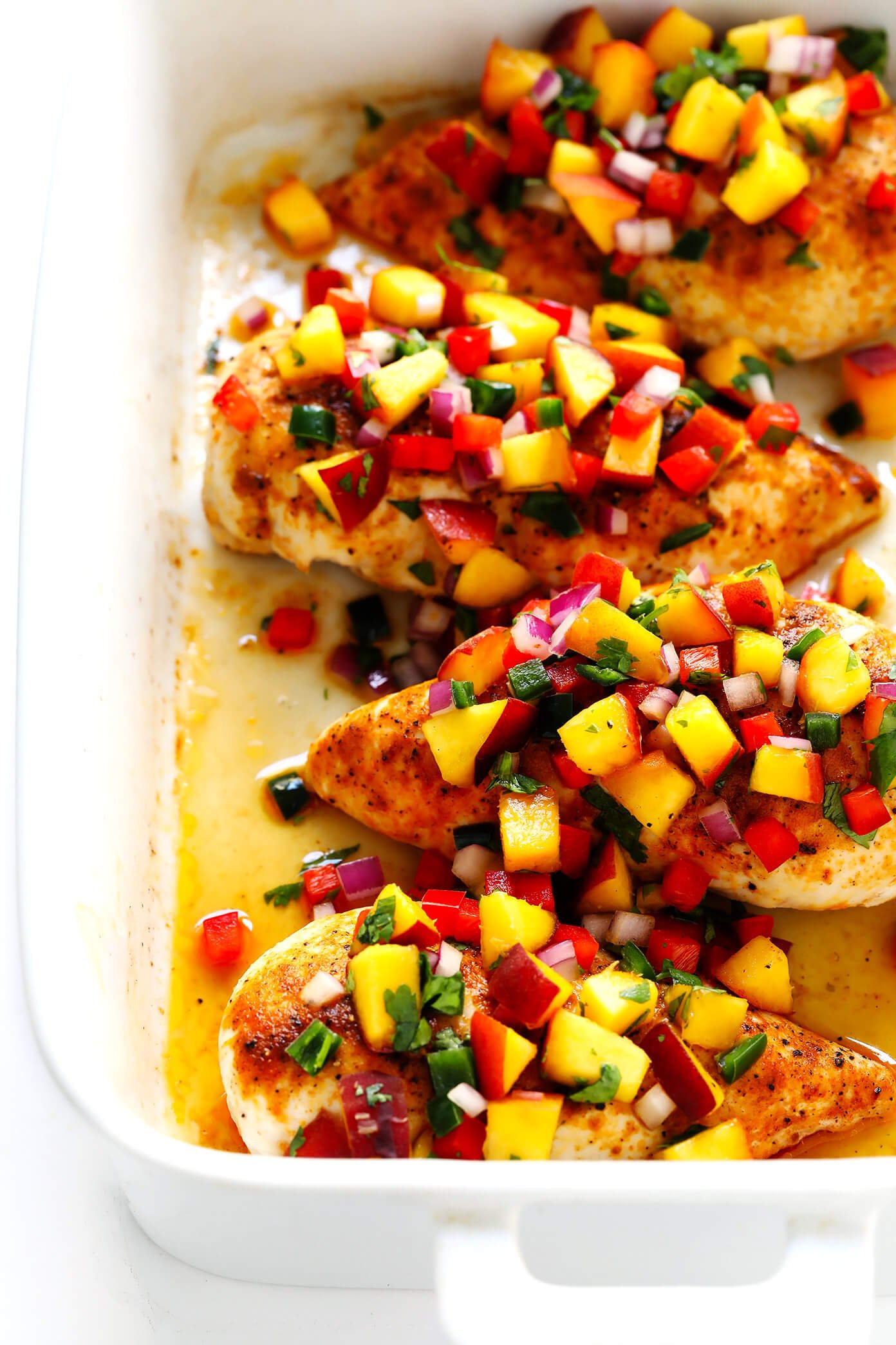 Ginger Baked Chicken Breasts with Fruit Salsa