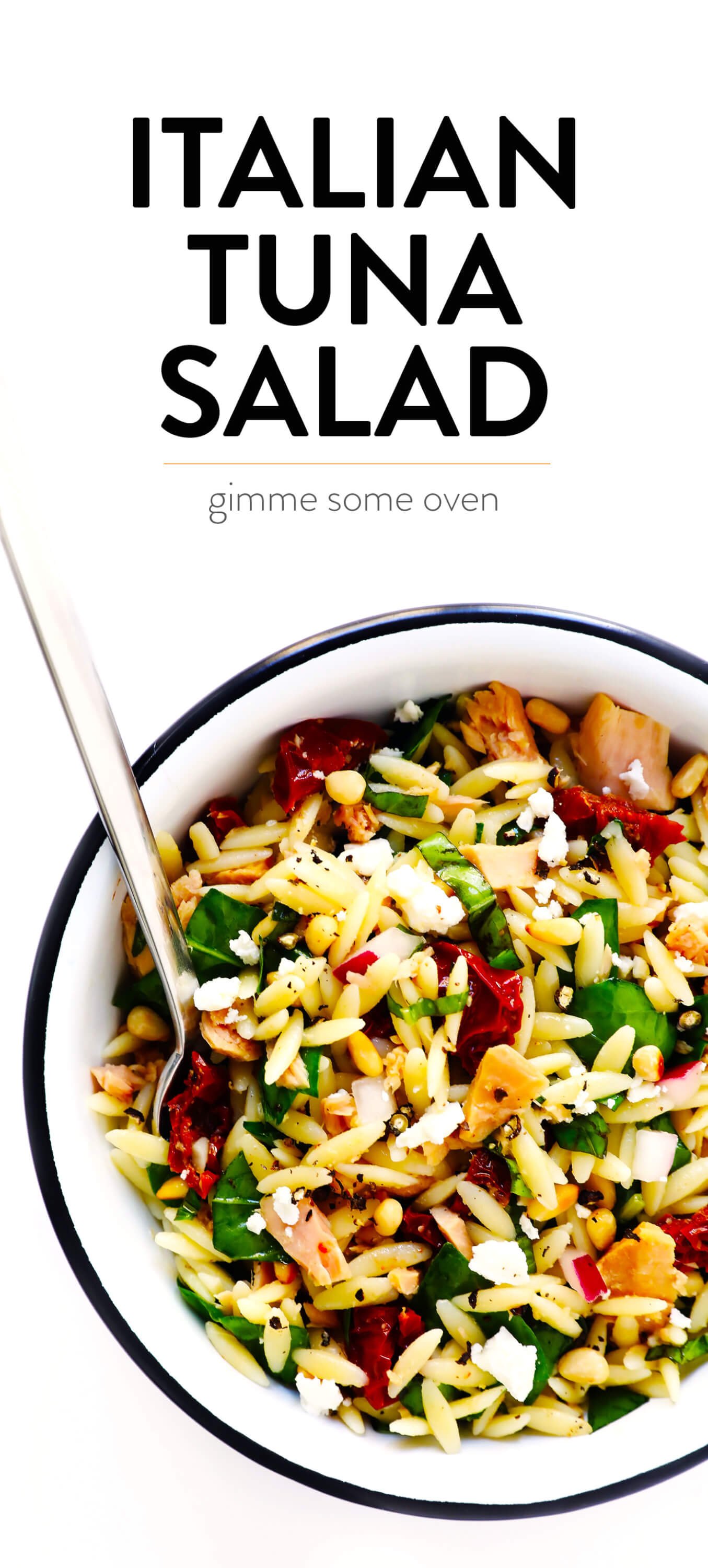 Italian Orzo Tuna Salad - Gimme Some Oven