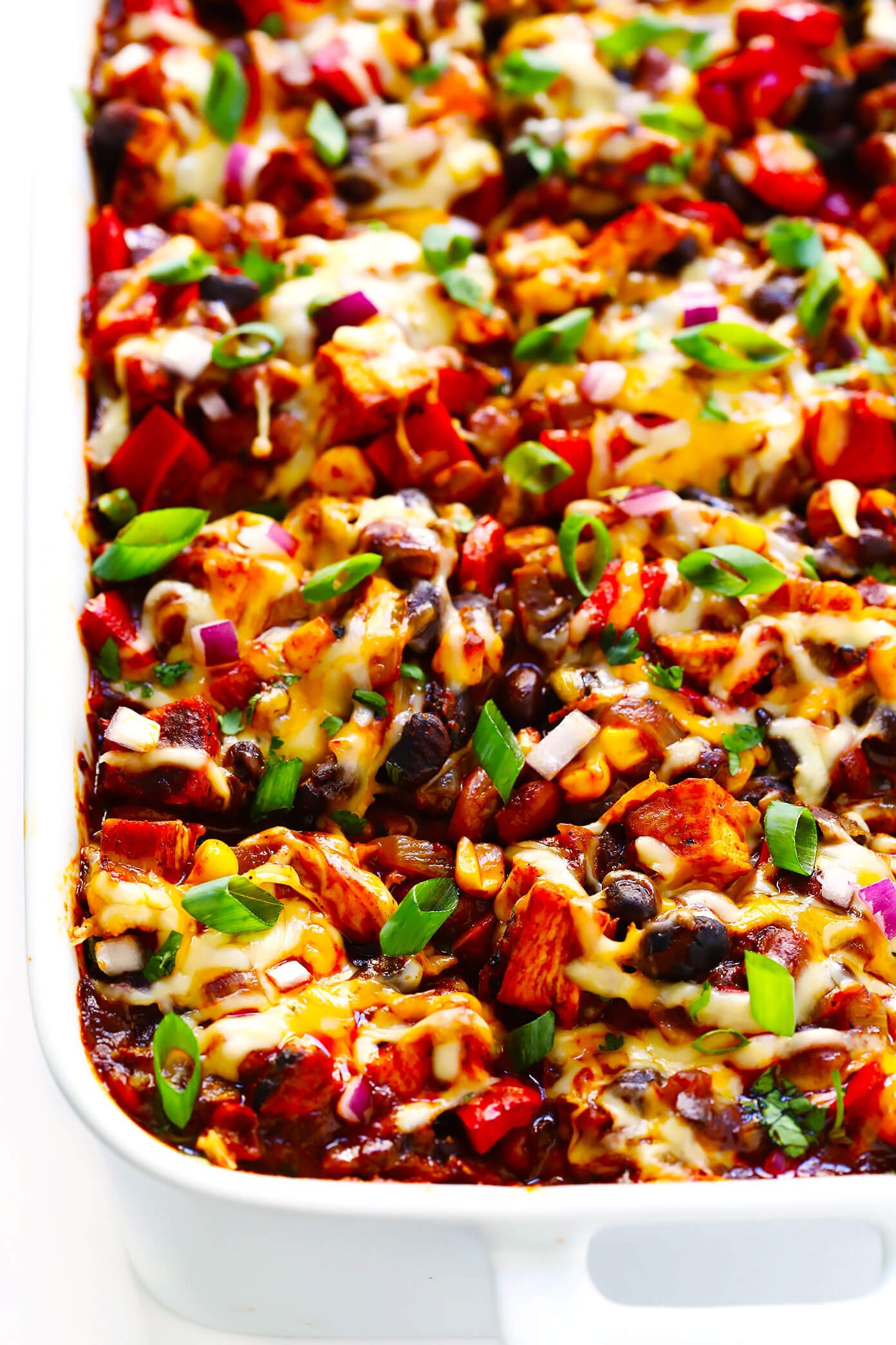 Chicken Enchilada Casserole With Red Sauce