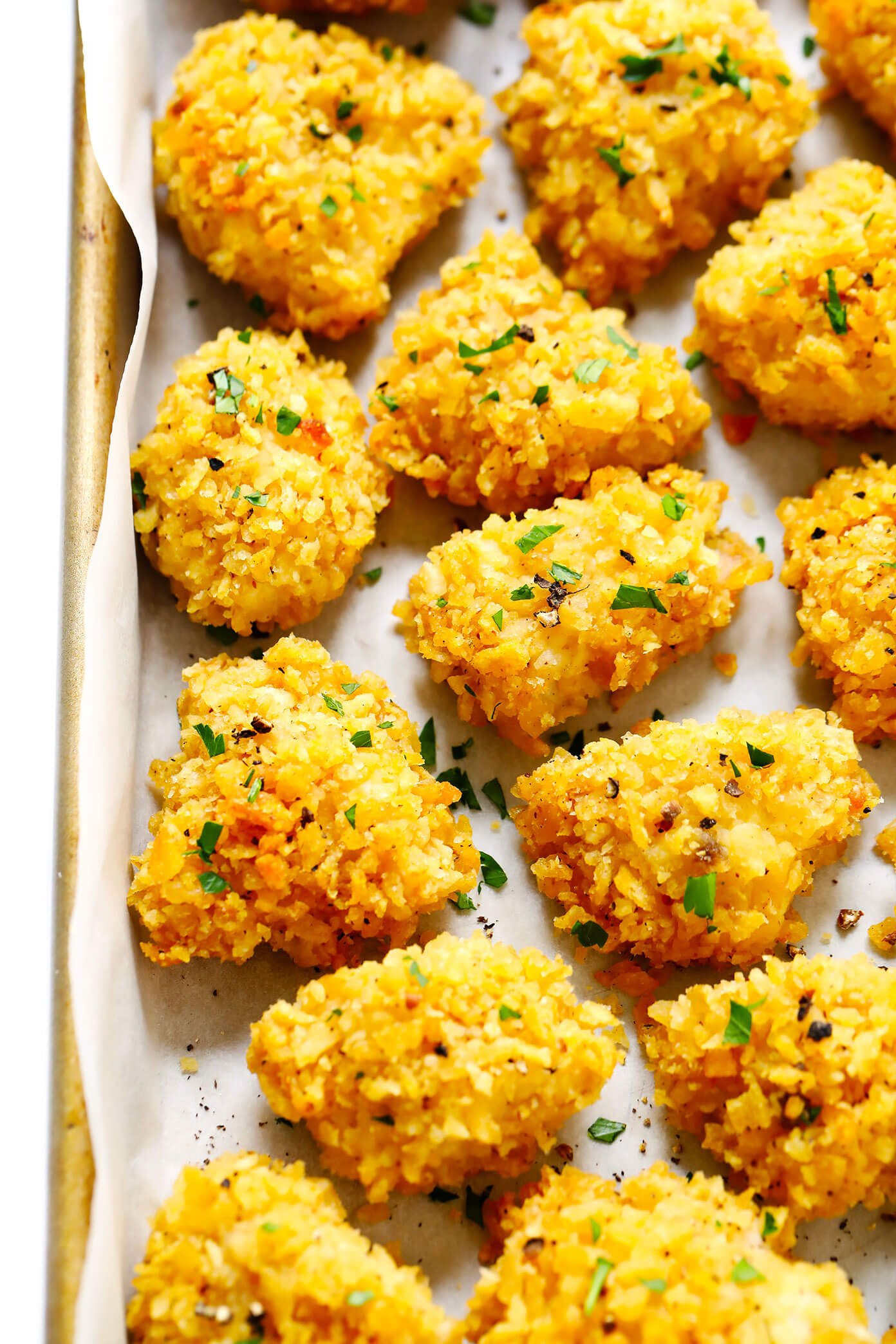 3-Ingredient Baked Chicken Nuggets Recipe with Kettle Chips