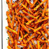 The BEST Crispy Baked Sweet Potato Fries Recipe