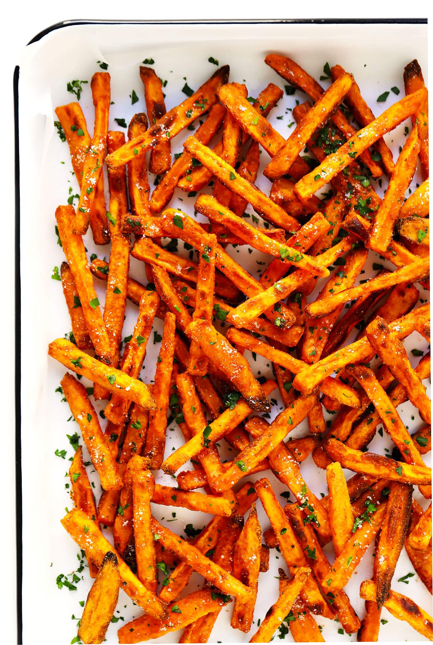 The BEST Crispy Baked Sweet Potato Fries Recipe