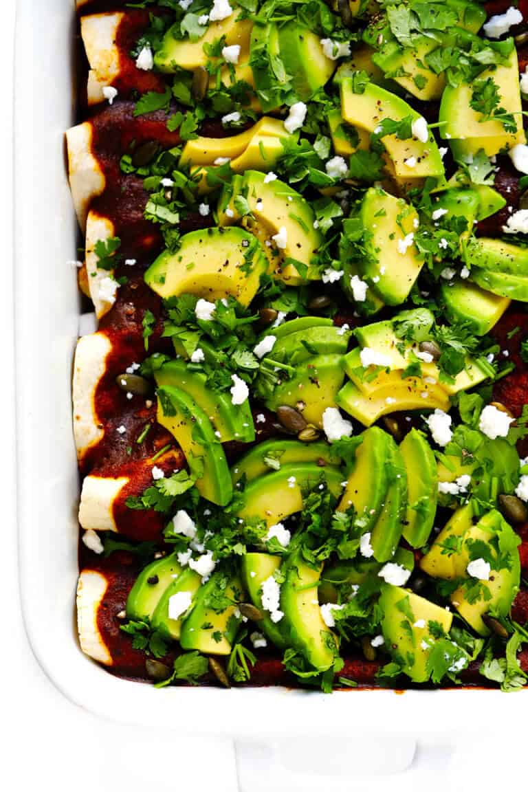 Roasted Cauliflower Enchiladas Gimme Some Oven