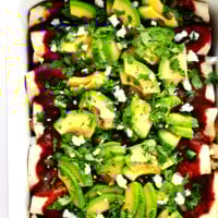 Roasted Cauliflower Enchiladas Recipe from Gimme Some Oven