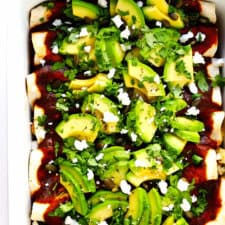 Roasted Cauliflower Enchiladas