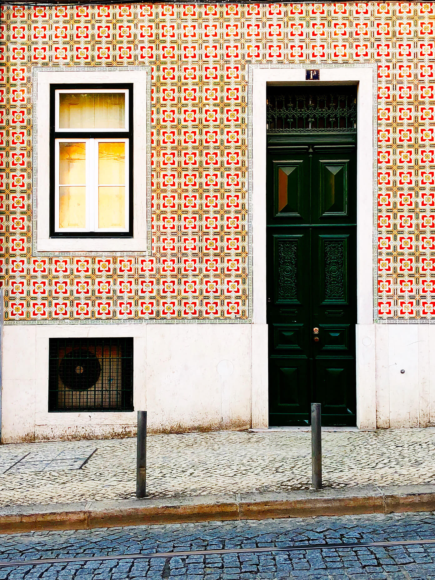 Red tile house in Lisbon