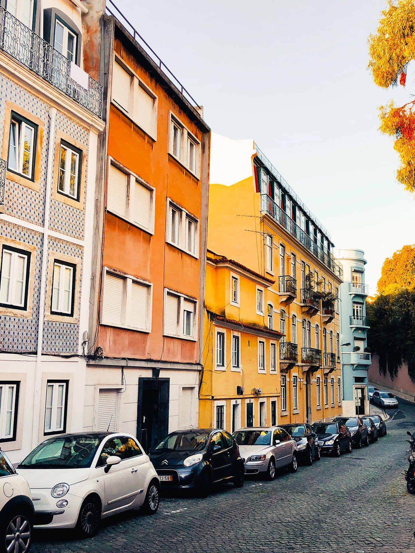 Colorful houses in Lisbon