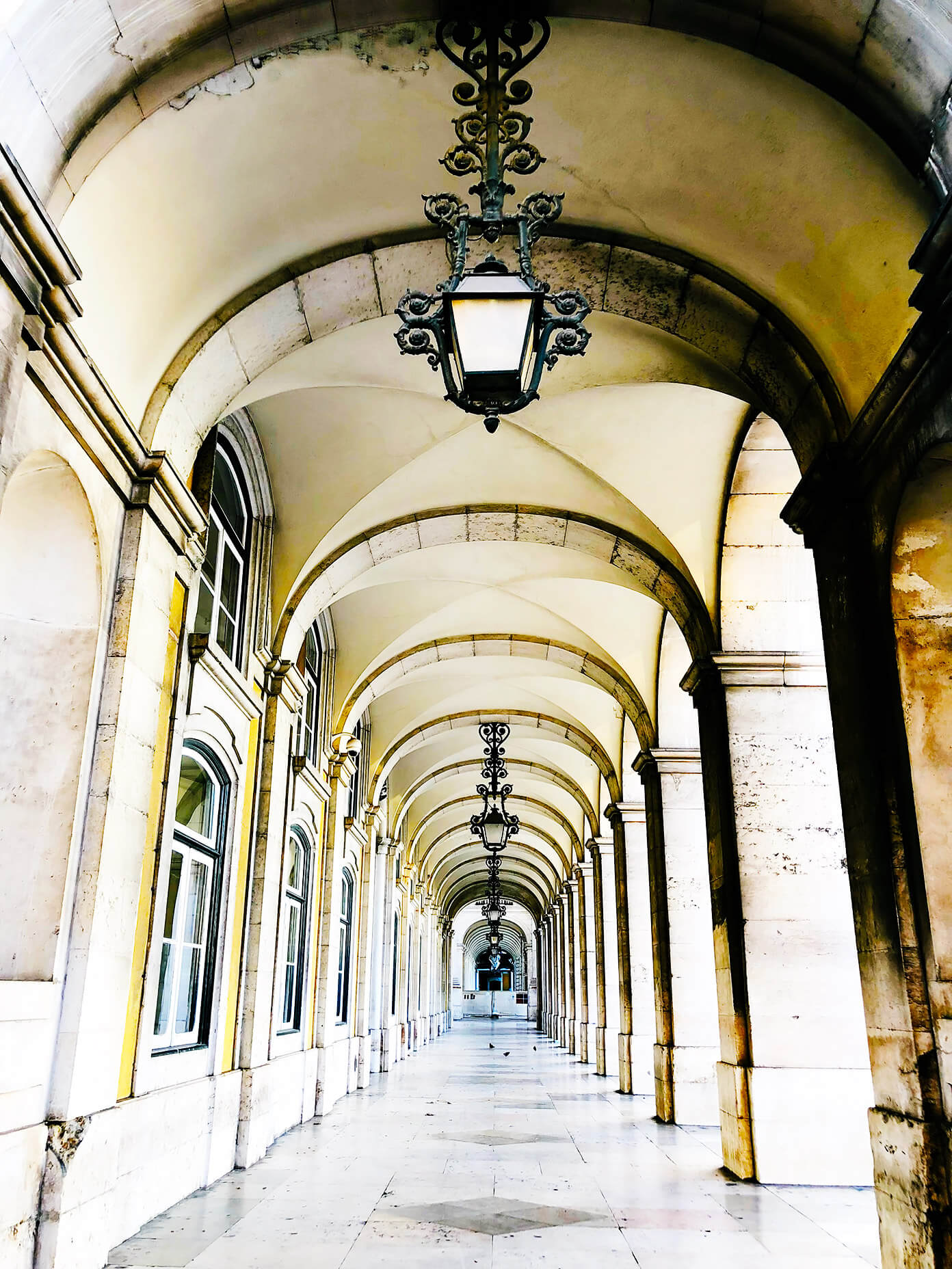 Beautiful arches in Lisbon