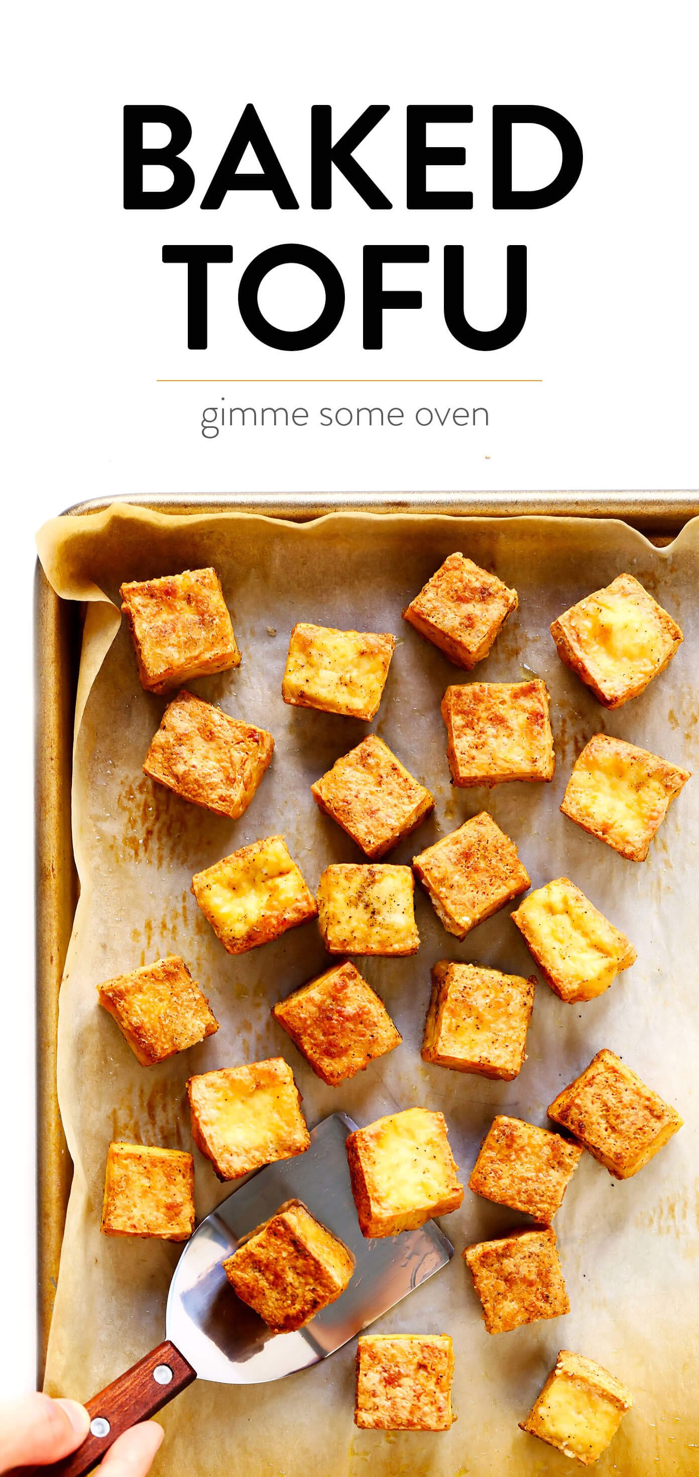 Easy Crispy Baked Tofu Recipe | How To Bake Tofu