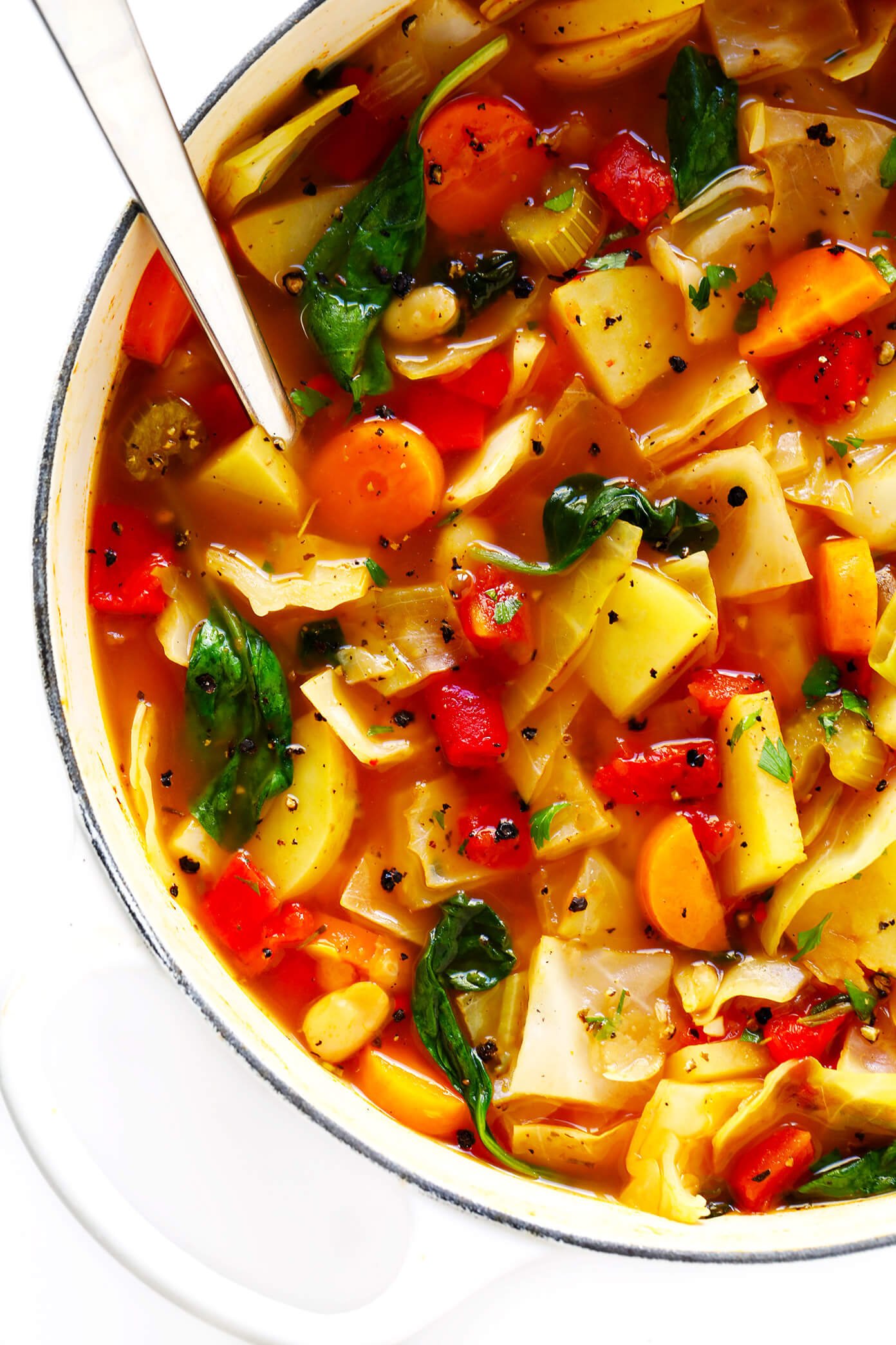 Spicy Vegetarian Cabbage Soup Recipe