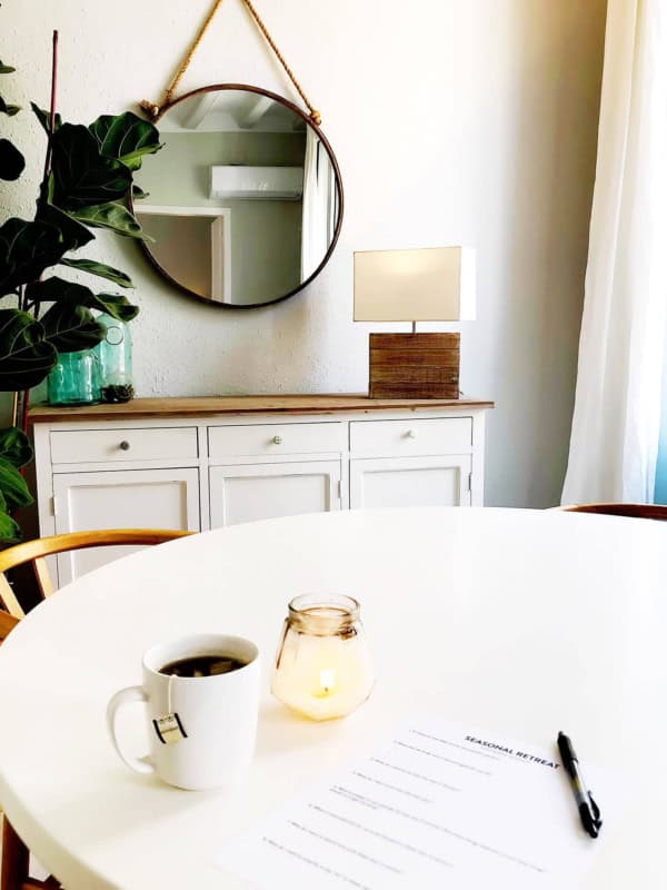 How to have a Personal Seasonal Mini-Retreat | Free printable questionnaire available to download