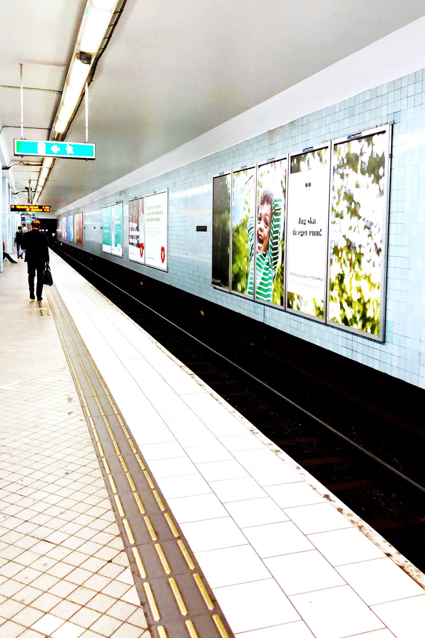 View From the Subway Platform in Stockholm, Sweden