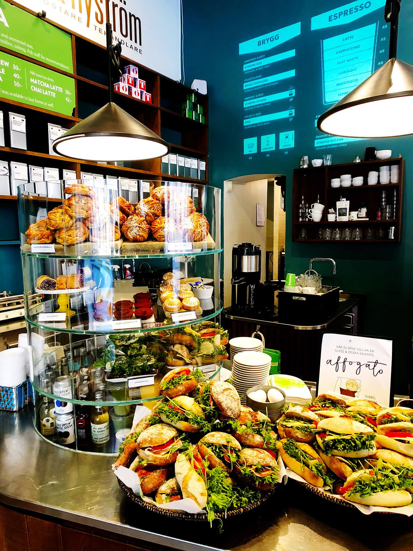 Cardamom Buns and Coffee at Johan & Nyström in Stockhom, Sweden