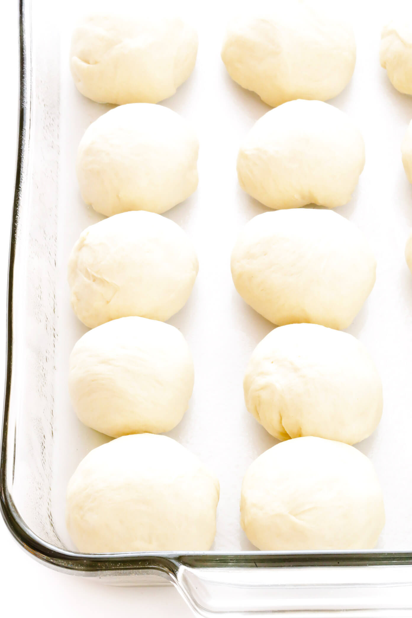 Dinner Rolls Bread Dough Before Baking (massa de pão antes de assar)