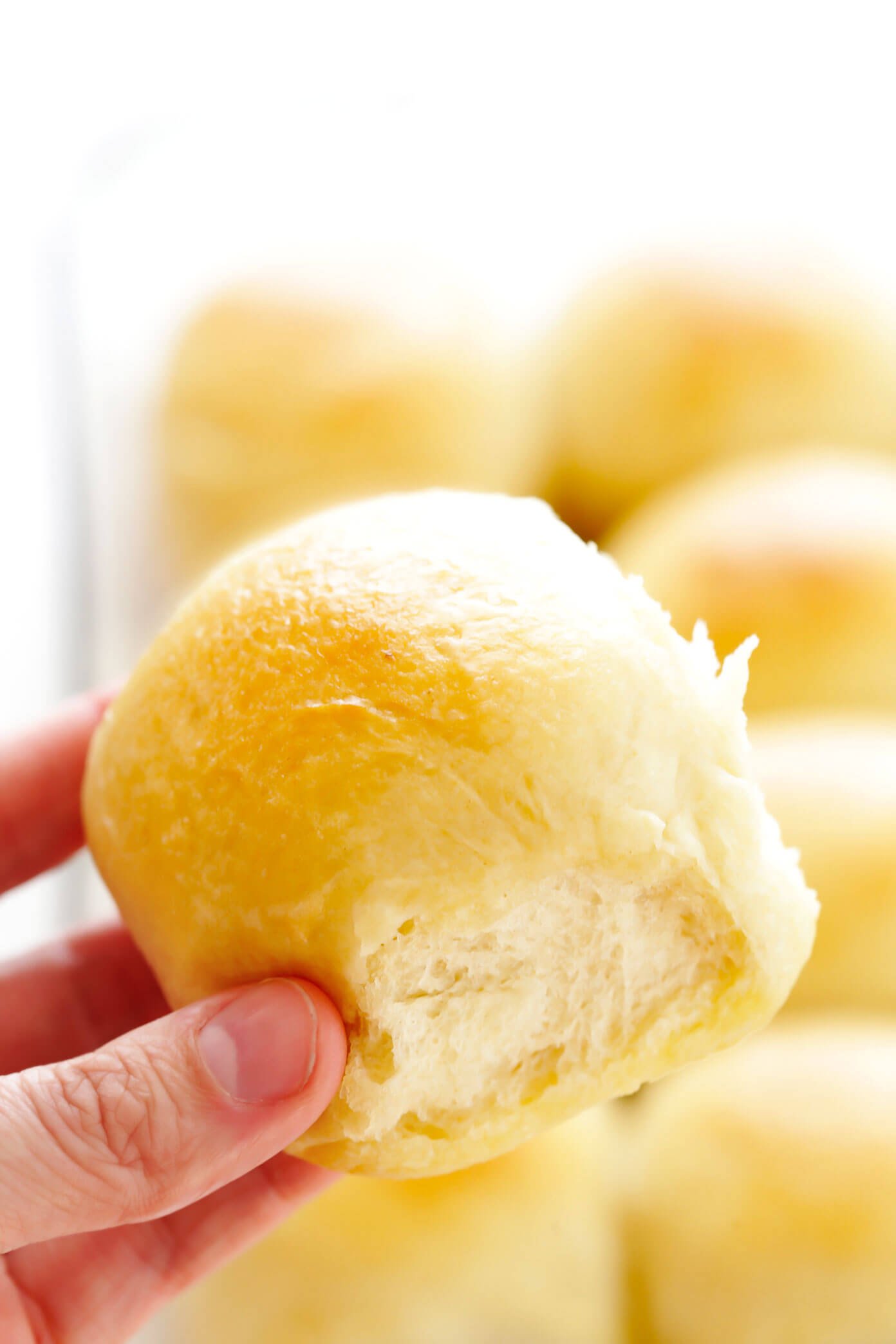 Soft Dinner Roll Closeup