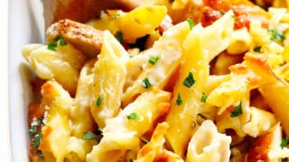 Chicken Alfredo Baked Ziti Recipe