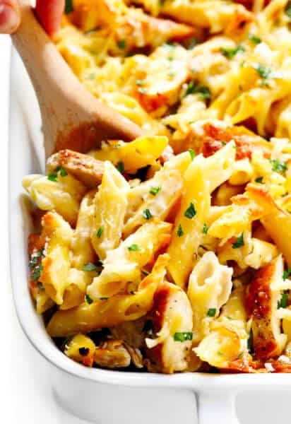Chicken Alfredo Baked Ziti Recipe