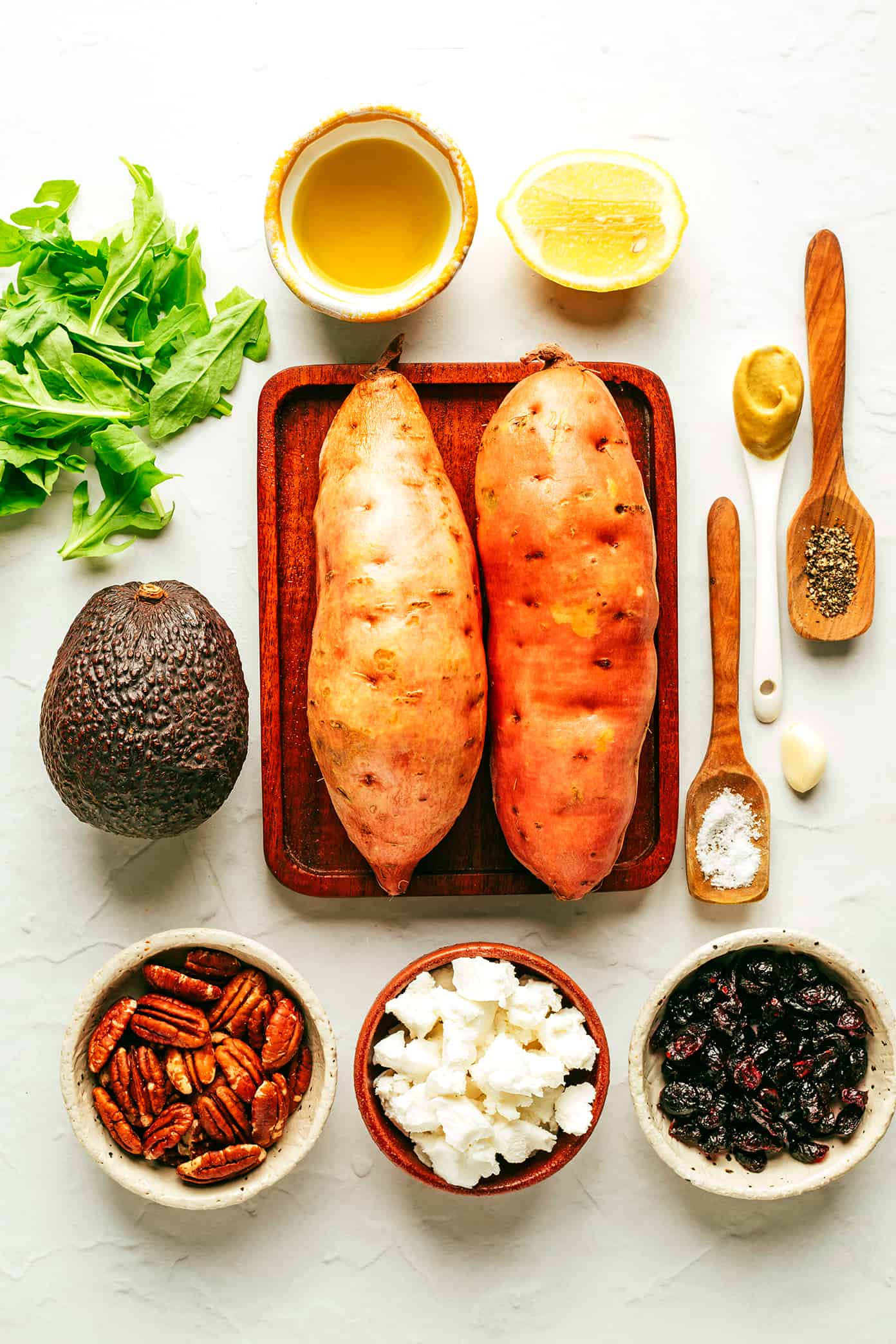 Ingredientes favoritos da salada de outono